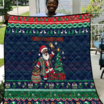 Nigeria Christmas Naija Santa Quilt Zuma Rock Eagle Ugly Xmas Pixel Art