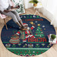 Nigeria Christmas Naija Santa Round Carpet Zuma Rock Eagle Ugly Xmas Pixel Art