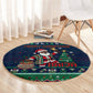 Nigeria Christmas Naija Santa Round Carpet Zuma Rock Eagle Ugly Xmas Pixel Art