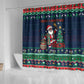 Nigeria Christmas Naija Santa Shower Curtain Zuma Rock Eagle Ugly Xmas Pixel Art