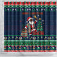 Nigeria Christmas Naija Santa Shower Curtain Zuma Rock Eagle Ugly Xmas Pixel Art