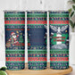 Nigeria Christmas Naija Santa Skinny Tumbler Zuma Rock Eagle Ugly Xmas Pixel Art