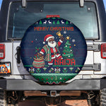 Nigeria Christmas Naija Santa Spare Tire Cover Zuma Rock Eagle Ugly Xmas Pixel Art