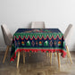 Nigeria Christmas Naija Santa Tablecloth Zuma Rock Eagle Ugly Xmas Pixel Art