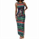 Nigeria Christmas Naija Santa Tank Maxi Dress Zuma Rock Eagle Ugly Xmas Pixel Art
