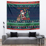 Nigeria Christmas Naija Santa Tapestry Zuma Rock Eagle Ugly Xmas Pixel Art