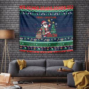 Nigeria Christmas Naija Santa Tapestry Zuma Rock Eagle Ugly Xmas Pixel Art