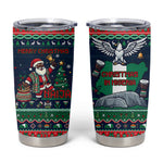 Nigeria Christmas Naija Santa Tumbler Cup Zuma Rock Eagle Ugly Xmas Pixel Art