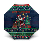 Nigeria Christmas Naija Santa Umbrella Zuma Rock Eagle Ugly Xmas Pixel Art