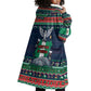 Nigeria Christmas Naija Santa Wearable Blanket Hoodie Zuma Rock Eagle Ugly Xmas Pixel Art