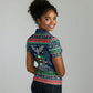 Nigeria Christmas Naija Santa Women Polo Shirt Zuma Rock Eagle Ugly Xmas Pixel Art