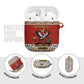 Uganda Christmas Crested Crane AirPods Case Ugandan Kob - Map Flag - Ssekukkulu Ennungi - Ugly Pixel Art