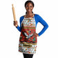 Uganda Christmas Crested Crane Apron Ugandan Kob - Map Flag - Ssekukkulu Ennungi - Ugly Pixel Art