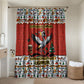 Uganda Christmas Crested Crane Bathroom Set Ugandan Kob - Map Flag - Ssekukkulu Ennungi - Ugly Pixel Art