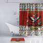 Uganda Christmas Crested Crane Bathroom Set Ugandan Kob - Map Flag - Ssekukkulu Ennungi - Ugly Pixel Art