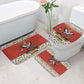 Uganda Christmas Crested Crane Bathroom Set Ugandan Kob - Map Flag - Ssekukkulu Ennungi - Ugly Pixel Art
