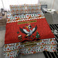 Uganda Christmas Crested Crane Bedding Set Ugandan Kob - Map Flag - Ssekukkulu Ennungi - Ugly Pixel Art
