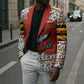 Uganda Christmas Crested Crane Blazer Ugandan Kob - Map Flag - Ssekukkulu Ennungi - Ugly Pixel Art