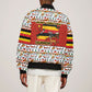 Uganda Christmas Crested Crane Bomber Jacket Ugandan Kob - Map Flag - Ssekukkulu Ennungi - Ugly Pixel Art