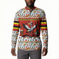 Uganda Christmas Crested Crane Button Sweatshirt Ugandan Kob - Map Flag - Ssekukkulu Ennungi - Ugly Pixel Art