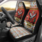 Uganda Christmas Crested Crane Car Seat Cover Ugandan Kob - Map Flag - Ssekukkulu Ennungi - Ugly Pixel Art