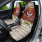 Uganda Christmas Crested Crane Car Seat Cover Ugandan Kob - Map Flag - Ssekukkulu Ennungi - Ugly Pixel Art