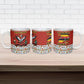Uganda Christmas Crested Crane Ceramic Mug Ugandan Kob - Map Flag - Ssekukkulu Ennungi - Ugly Pixel Art