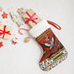 Uganda Christmas Crested Crane Christmas Stocking Ugandan Kob - Map Flag - Ssekukkulu Ennungi - Ugly Pixel Art