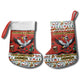 Uganda Christmas Crested Crane Christmas Stocking Ugandan Kob - Map Flag - Ssekukkulu Ennungi - Ugly Pixel Art