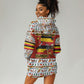 Uganda Christmas Crested Crane Hoodie Dress Ugandan Kob - Map Flag - Ssekukkulu Ennungi - Ugly Pixel Art
