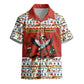 Uganda Christmas Crested Crane Kid Hawaiian Shirt Ugandan Kob - Map Flag - Ssekukkulu Ennungi - Ugly Pixel Art