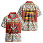 Uganda Christmas Crested Crane Kid Hawaiian Shirt Ugandan Kob - Map Flag - Ssekukkulu Ennungi - Ugly Pixel Art