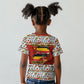 Uganda Christmas Crested Crane Kid T shirt Ugandan Kob - Map Flag - Ssekukkulu Ennungi - Ugly Pixel Art