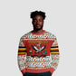 Uganda Christmas Crested Crane Ugly Christmas Sweater Ugandan Kob - Map Flag - Ssekukkulu Ennungi - Ugly Pixel Art
