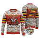Uganda Christmas Crested Crane Ugly Christmas Sweater Ugandan Kob - Map Flag - Ssekukkulu Ennungi - Ugly Pixel Art
