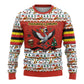 Uganda Christmas Crested Crane Ugly Christmas Sweater Ugandan Kob - Map Flag - Ssekukkulu Ennungi - Ugly Pixel Art