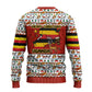 Uganda Christmas Crested Crane Ugly Christmas Sweater Ugandan Kob - Map Flag - Ssekukkulu Ennungi - Ugly Pixel Art