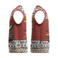 Uganda Christmas Crested Crane Christmas Knitted V-Neck Vest Ugandan Kob - Map Flag - Ssekukkulu Ennungi - Ugly Pixel Art