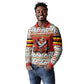 Uganda Christmas Crested Crane Long Sleeve Polo Shirt Ugandan Kob - Map Flag - Ssekukkulu Ennungi - Ugly Pixel Art