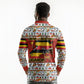 Uganda Christmas Crested Crane Long Sleeve Polo Shirt Ugandan Kob - Map Flag - Ssekukkulu Ennungi - Ugly Pixel Art