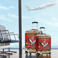 Uganda Christmas Crested Crane Luggage Cover Ugandan Kob - Map Flag - Ssekukkulu Ennungi - Ugly Pixel Art