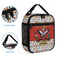 Uganda Christmas Crested Crane Lunch Bag Ugandan Kob - Map Flag - Ssekukkulu Ennungi - Ugly Pixel Art
