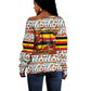 Uganda Christmas Crested Crane Off Shoulder Sweater Ugandan Kob - Map Flag - Ssekukkulu Ennungi - Ugly Pixel Art