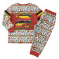 Uganda Christmas Crested Crane Christmas Pajama Set Ugandan Kob - Map Flag - Ssekukkulu Ennungi - Ugly Pixel Art