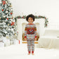 Uganda Christmas Crested Crane Christmas Pajama Set Ugandan Kob - Map Flag - Ssekukkulu Ennungi - Ugly Pixel Art