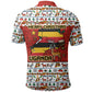 Uganda Christmas Crested Crane Polo Shirt Ugandan Kob - Map Flag - Ssekukkulu Ennungi - Ugly Pixel Art