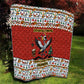 Uganda Christmas Crested Crane Quilt Ugandan Kob - Map Flag - Ssekukkulu Ennungi - Ugly Pixel Art