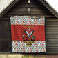 Uganda Christmas Crested Crane Quilt Ugandan Kob - Map Flag - Ssekukkulu Ennungi - Ugly Pixel Art