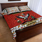 Uganda Christmas Crested Crane Quilt Bed Set Ugandan Kob - Map Flag - Ssekukkulu Ennungi - Ugly Pixel Art
