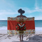 Uganda Christmas Crested Crane Sarong Ugandan Kob - Map Flag - Ssekukkulu Ennungi - Ugly Pixel Art